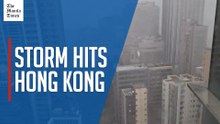 Storm Tapah batters Hong Kong