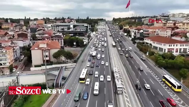 İstanbul'da yeni eğitim öğretim yılının ilk günü trafik yoğunluğu