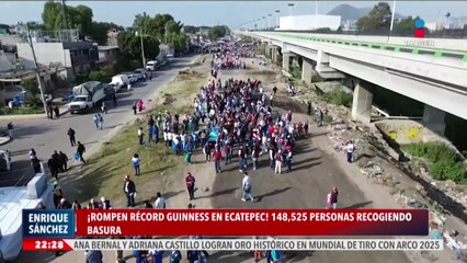 ¡Rompen Récord Guinness en Ecatepec! Más de 148 mil personas ser unieron para recoger basura