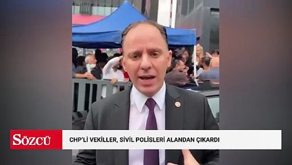 Sabaha kadar nöbet tutan CHP'li vekiller kalabalığa karışan sivil polisleri tek tek tespit etti