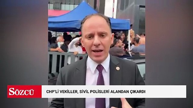 Sabaha kadar nöbet tutan CHP'li vekiller kalabalığa karışan sivil polisleri tek tek tespit etti