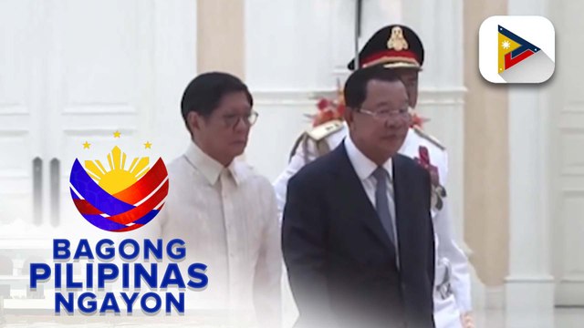 PBBM at First Lady Liza Marcos, opisyal na tinanggap ng mga oisyal ng Cambodia sa Peace Palace