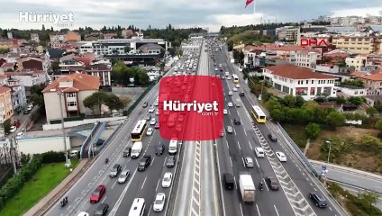 İstanbul'da yeni eğitim öğretim yılının ilk günü trafik yoğunluğu