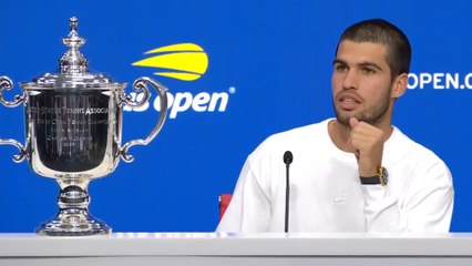 US Open 2025 - Carlos Alcaraz, titré et numéro 1 : "Je ne dirais pas que Sinner est prévisible mais je le connais"