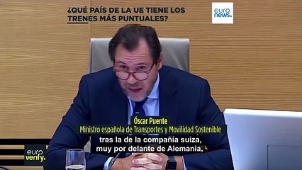 Euroverify: ¿Cuál es el país de la UE con los trenes más puntuales?