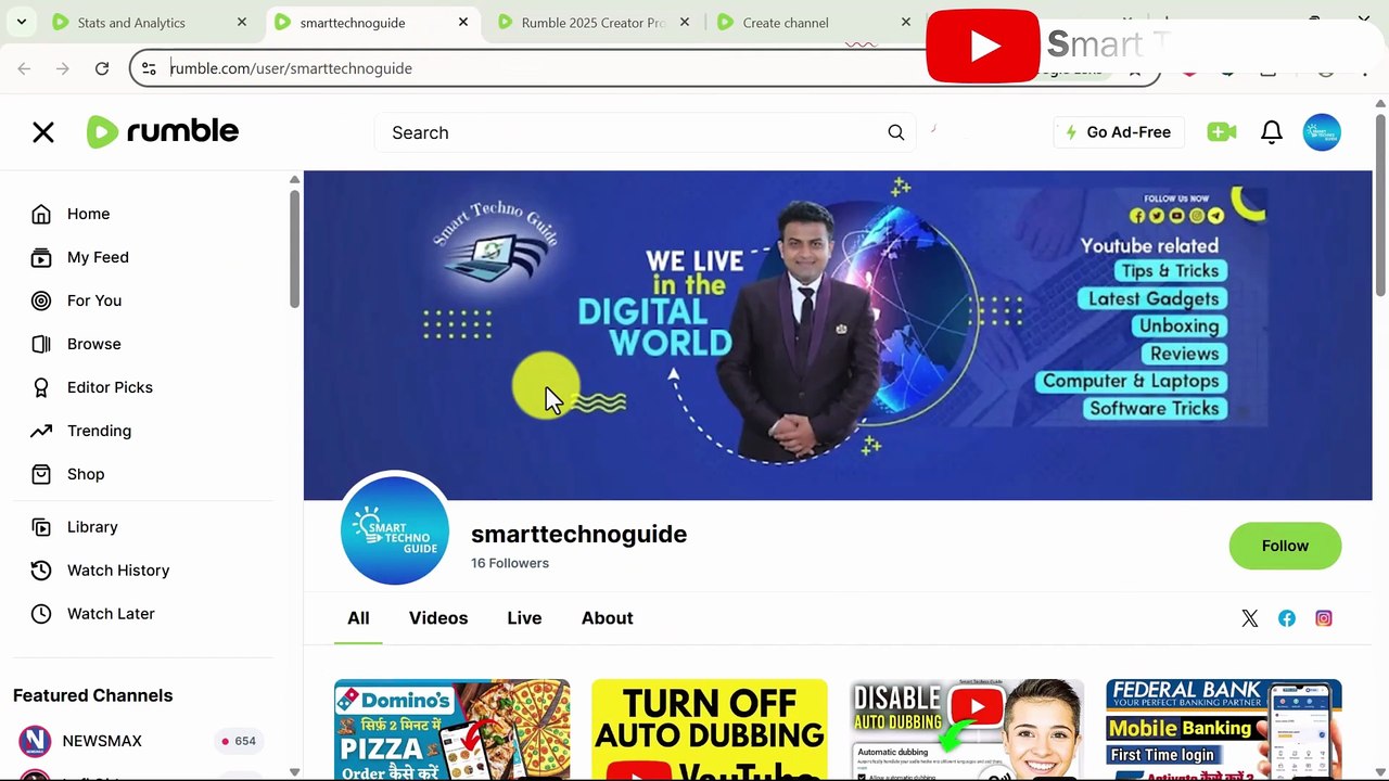 How to Earn online Money with Rumble💰How to Verify Rumble Account in 2025 | Phone Verification Free