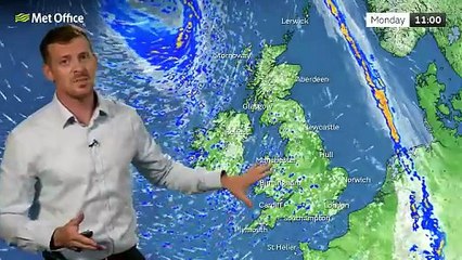 Met Office Monday morning weather forecast 08/09/2025