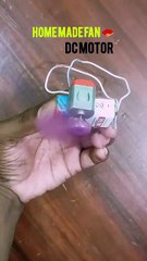 Dc motor home 🏠 Made Mini fan  Emergency #dcmotor #diy #science