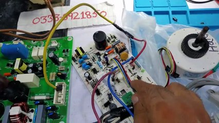 Haier DC inverter AC NO error Compressor no start  F1 error Code AC PCB #438