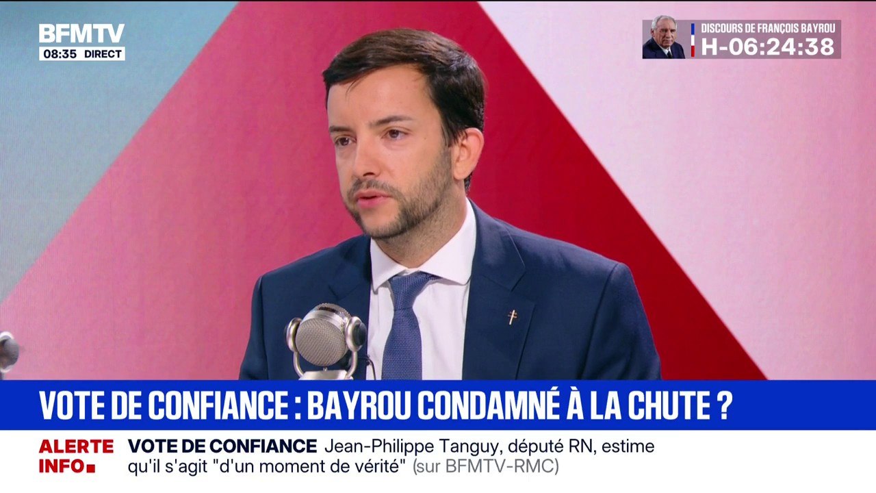 Jean-Philippe Tanguy (RN) estime que la politique d'Emmanuel Macron "nous a mené dans le mur"