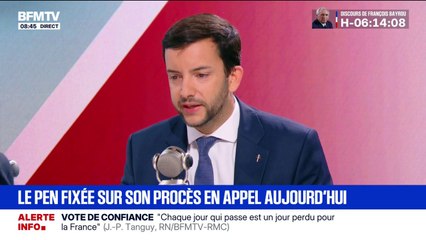 "Il y a toujours une espèce de prétexte pour que monsieur Macron ne prenne pas ses responsabilités", affirme Jean-Philippe Tanguy (RN)