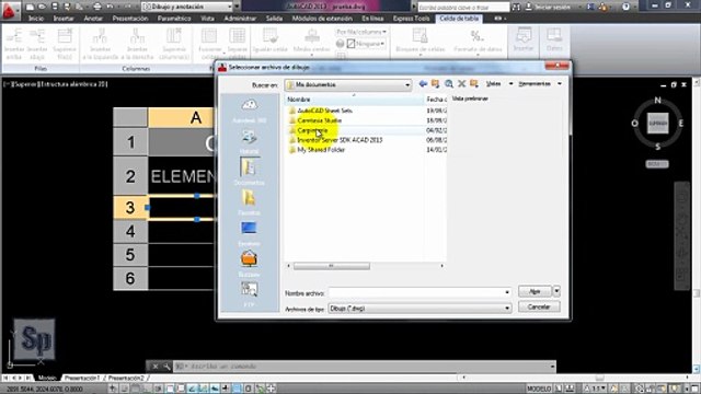 Autocad - Insertar bloques en tablas de Autocad. Tutorial en español HD