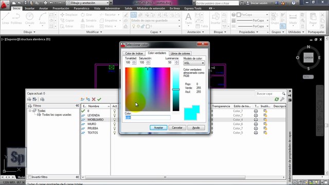 Autocad - Crear capas y configurarlas con el Administrador de Propiedades de Capas. Tutorial HD