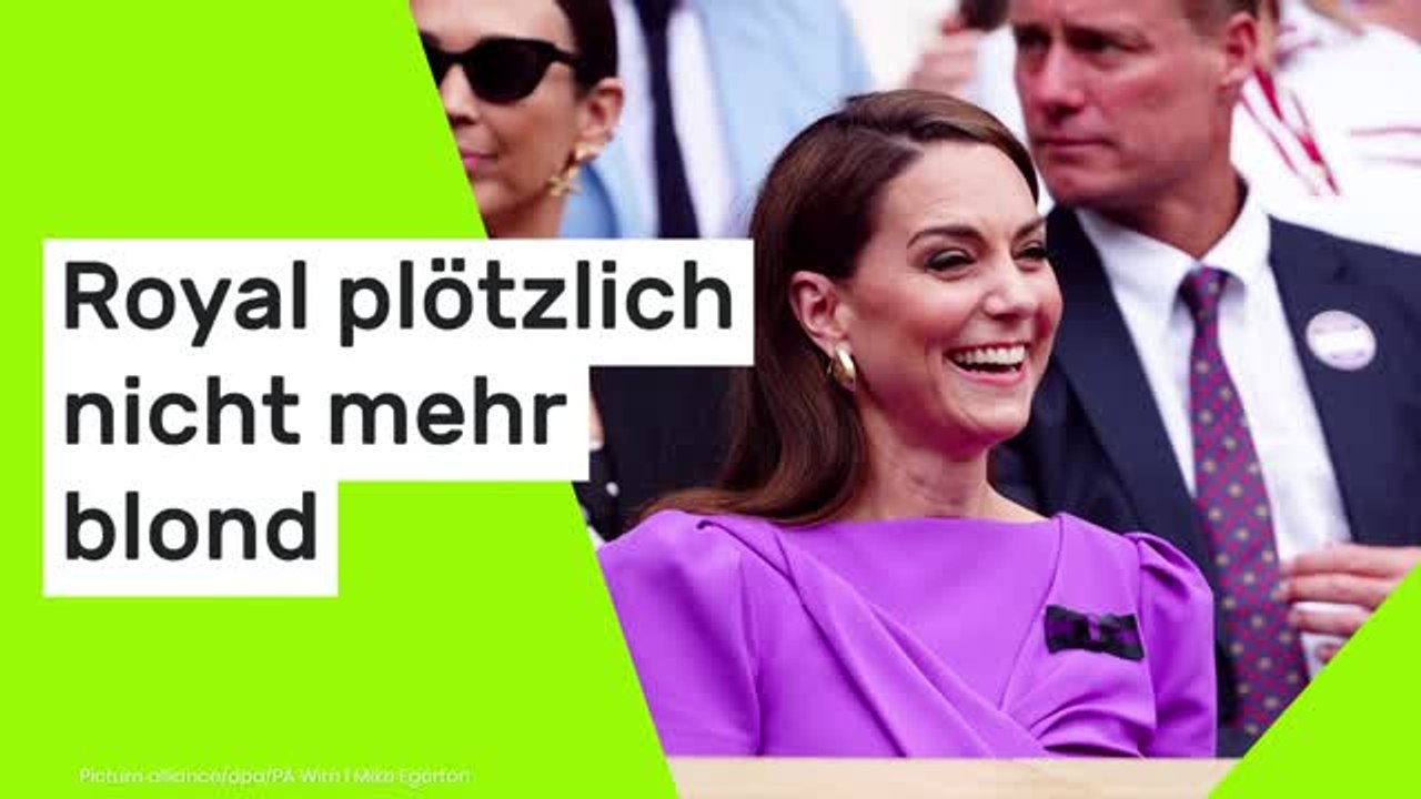 Völlige Verwirrung um ihre Haare - Royal plötzlich nicht mehr blond