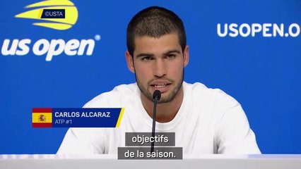 US Open - Alcaraz : “Être No1 mondial était l’un de mes premiers objectifs de la saison”