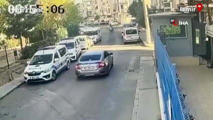 İzmir’de polis merkezine silahlı saldırı kamerada
