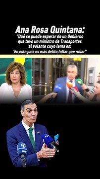 Ana Rosa Quintana: SÁNCHEZ es un zombi político”