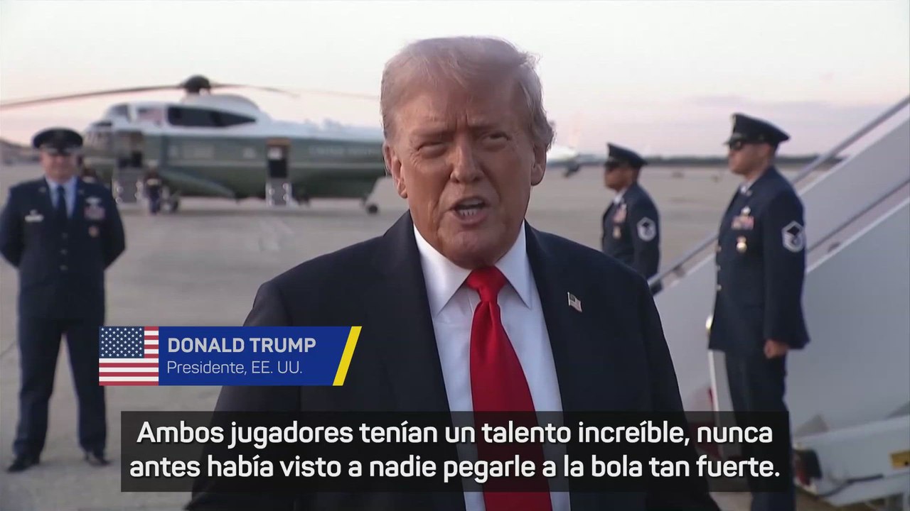 Trump y la final: "Nunca antes había visto pegarle tan fuerte a la bola"
