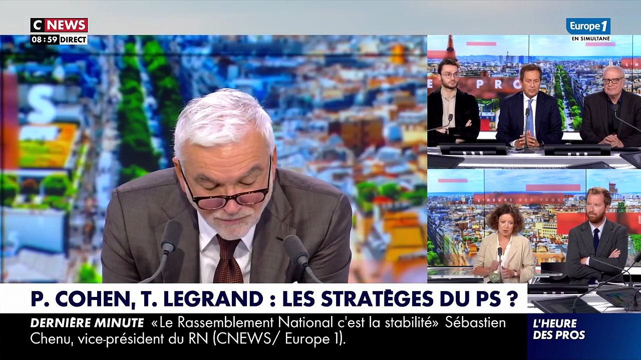 Pascal Praud étrille Patrick Cohen, Thomas Legrand et le service public dans son édito du lundi 8 septembre 2025