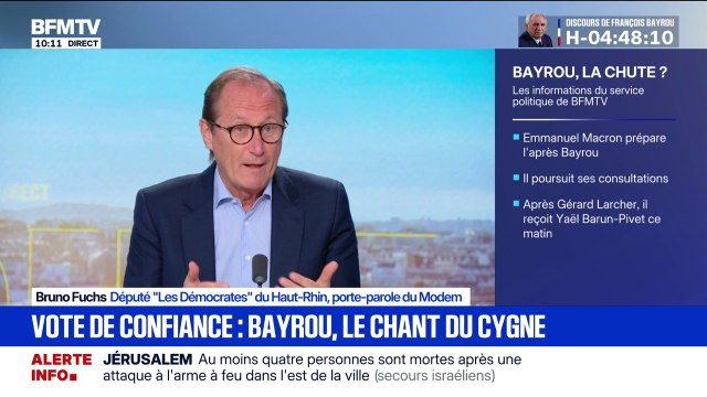 Instabilité politique: Il faut d'urgence arriver à travailler ensemble , indique Bruno Fuchs (Modem)