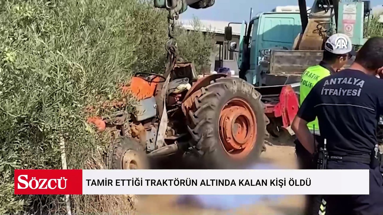 Tamir ettiği traktörün altında kalan kişi öldü