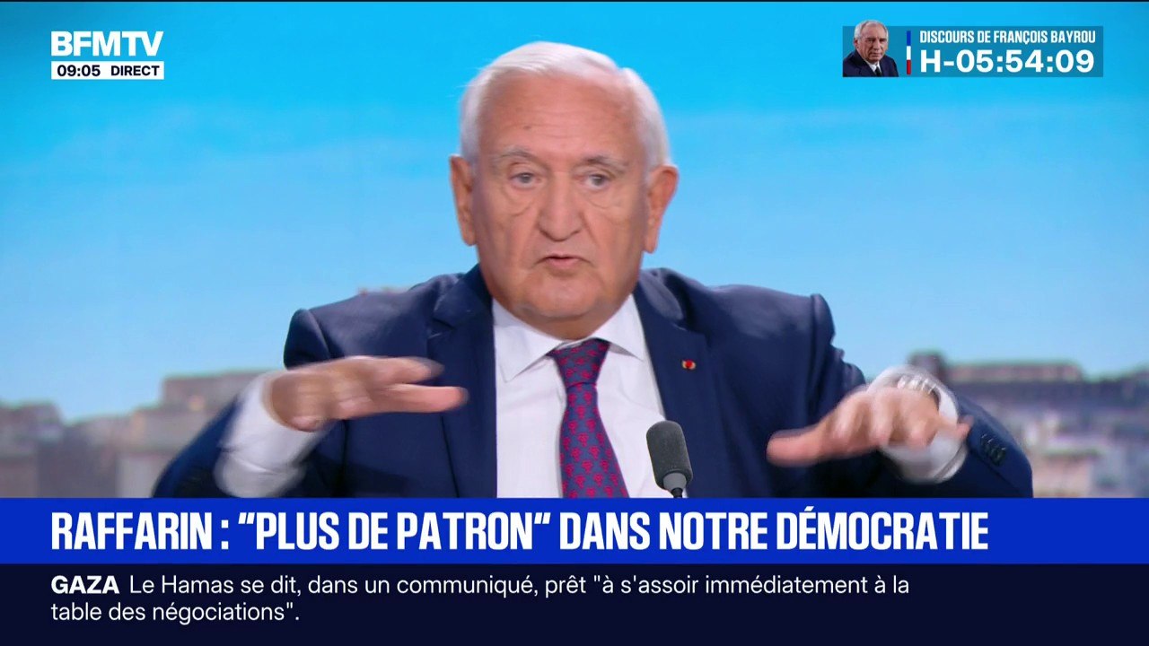 Pour l'ancien Premier ministre Jean-Pierre Raffarin, il faut "une présidentielle pour sortir du désordre"