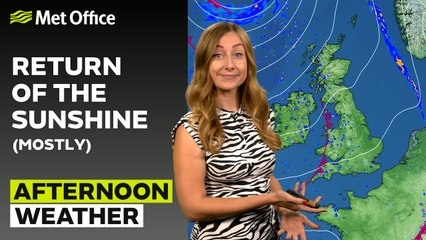 Met Office Monday Afternoon Weather Forecast 08/09/2025
