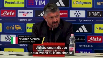 Italie - Gattuso regrette la mauvaise compréhension de ses propos sur Israël