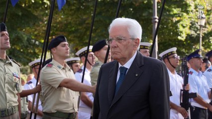 82° anniversario Difesa di Roma, Mattarella depone due corone d'alloro