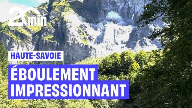 Éboulement impressionnant au Sixt-Fer-à-Cheval en Haute-Savoie