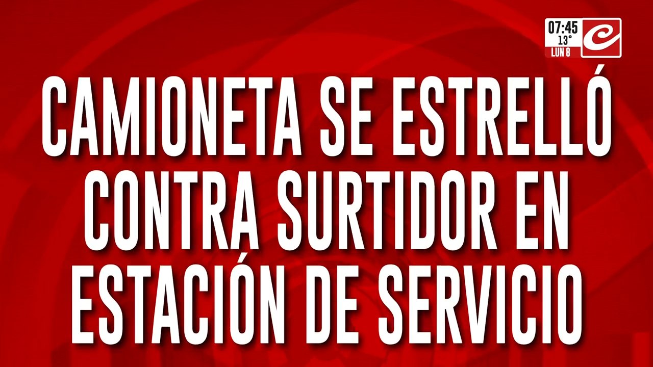Manejaba completamente borracho y se estrelló contra surtidor de combustible