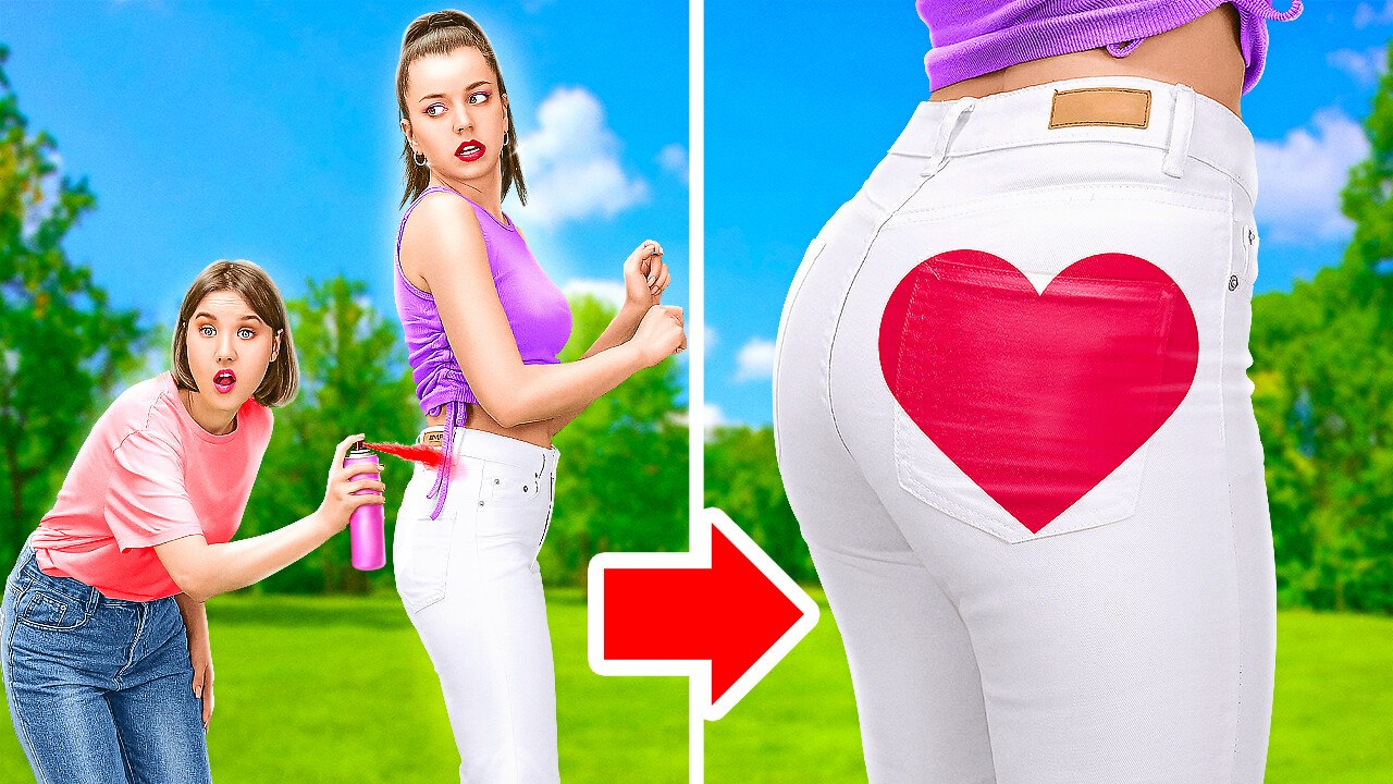 OLD to NEW! | Secret Hacks How to Upgrade Old Clothes! hypothesis 2