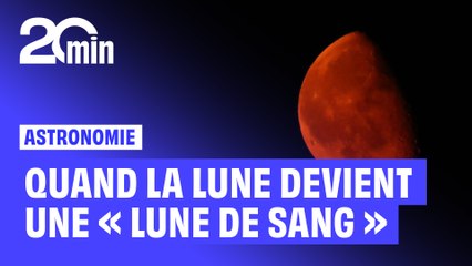 Astronomie : Une « Lune de sang » observée durant une éclipse totale de Lune