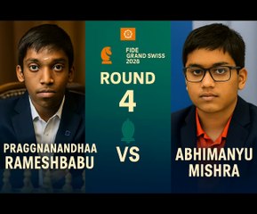 Mishra Escapes! | Praggnanandhaa’s Endgame Slip | Round 4 | FIDE Grand Swiss 2025