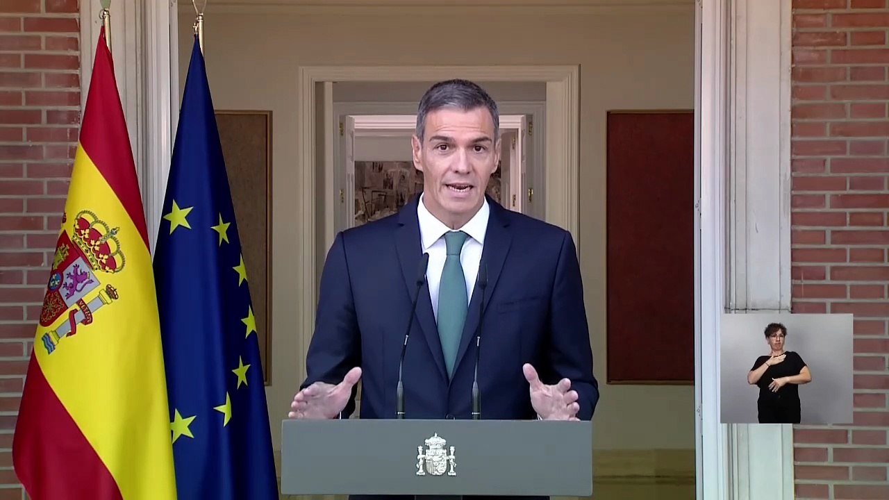 Sánchez anuncia medidas para frenar "el genocidio" de Israel sobre Gaza