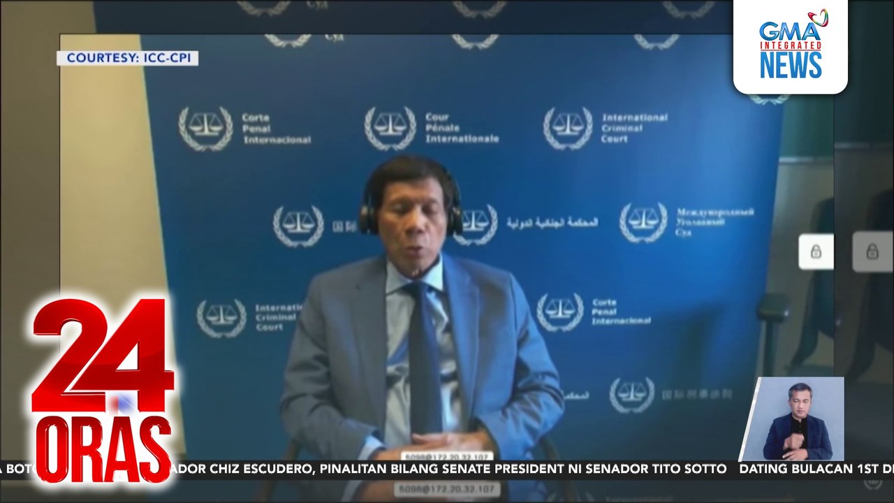 Confirmation hearing ni dating Pres. Duterte na nakatakda sa Sept. 23, ipinagpaliban ng ICC | 24 Oras