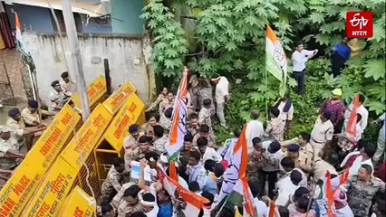 सर्किट हाउस कर्मचारी मारपीट केस, कांग्रेस ने केदार कश्यप के बंगले का किया घेराव, बीजेपी ने किया पलटवार