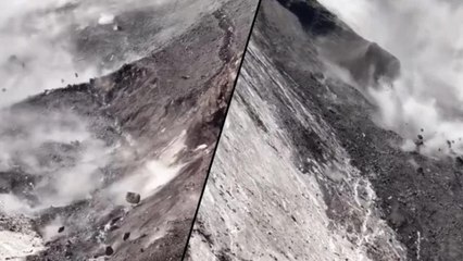 Sıcak hava Ağrı Dağı’nı harekete geçirdi: Kayalar peş peşe düştü