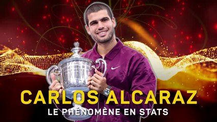 US Open 2023: Alcaraz, le prodige qui brille en chiffres 🏆 - thumbnail