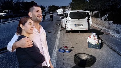 Patlayan lastiği değiştirirken kamyonet çarptı! Evli çift hayatını kaybetti, çocukları yaralandı