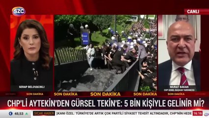 CHP Genel Başkan Yardımcısı Murat Bakan, İstanbul’a kayyum atanan Gürsel Tekin’in 'CHP'li değiller' çıkışına tepki gösterdi!