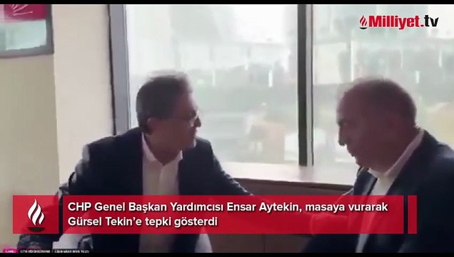 CHP İstanbul İl Başkanlığı'nda gerginlik! 'Elini masaya vurma'