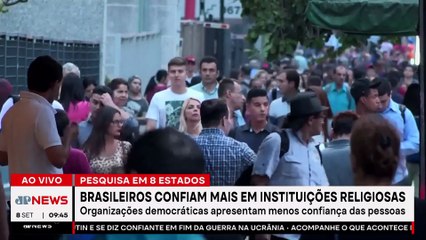 Quaest: Brasileiros confiam mais em instituições religiosas que democráticas