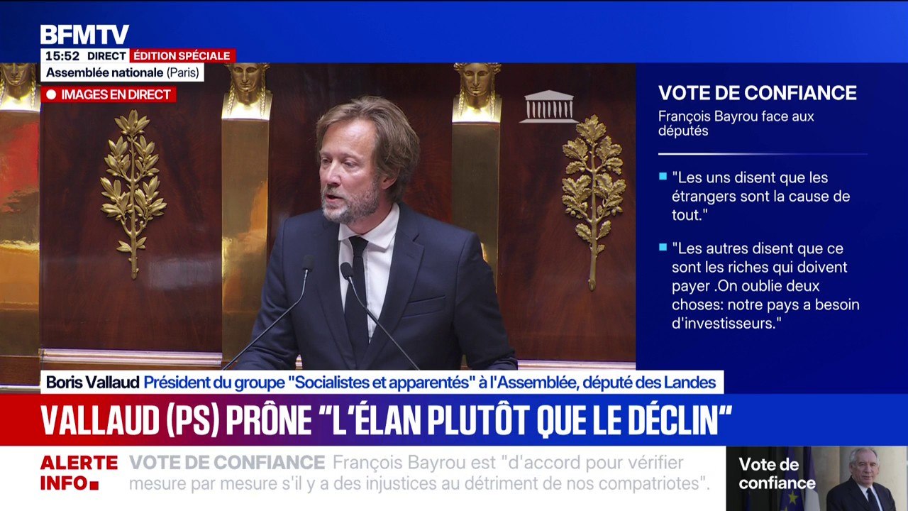 "Il existe une majorité de députés élus du Front Républicain tenus à une seule promesse : ne rien céder à l'extrême droite", affirme Boris Vallaud (PS)