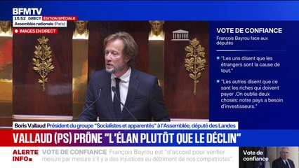 "Il existe une majorité de députés élus du Front Républicain tenus à une seule promesse : ne rien céder à l'extrême droite", affirme Boris Vallaud (PS)
