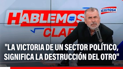 Nicolás Lúcar: "Hay una visión de que la victoria de un sector político, significa la destrucción del otro"