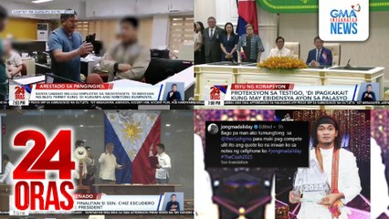 24 Oras: (Part 2) Sen. Sotto, bagong Senate President | Empleyadong nangikil, timbog | Jong Madaliday, winner sa 'The Clash 2025,' atbp.