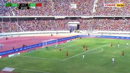 La magnifique volée d'Hamza Igamane pour le Maroc - Foot - Qualif. Coupe du monde