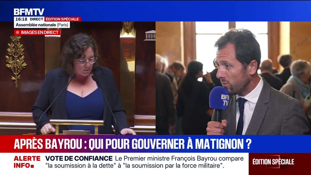 Vote de confiance: "Il faut travailler uniquement avec le PS sans escompter la bienveillance du RN qui veut une destitution", déclare Mathieu Lefèvre, député Ensemble