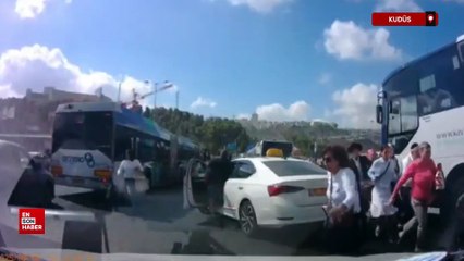 Kudüs’te 6 İsrail vatandaşının öldüğü saldırıya ait yeni görüntüler ortaya çıktı